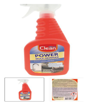 Power Multi Cleaner Clean 500 ml en vaporisateur