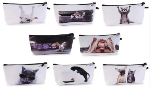 Trousse cosmétique en similicuir "Funny animals"